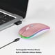 thumbnail image 4 of Mouse inalámbrico Bluetooth WREANU recargable con luces LED, 4 of 7