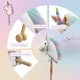 thumbnail image 3 of Unicorn Stick Horse HollyHome Real Pony relinchando con sonido, 3 of 3