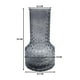 thumbnail image 3 of Florero Decorativo De Vidrio Con Diseño Base Ancha Gris 25, 3 of 7