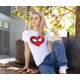 thumbnail image 3 of Camiseta Marvel Spider-Man talla L (blanco) con logo de corazón, 3 of 4