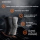thumbnail image 4 of Rodillera Incrediwear para aliviar el dolor de rodilla, gris, talla L, 4 of 7