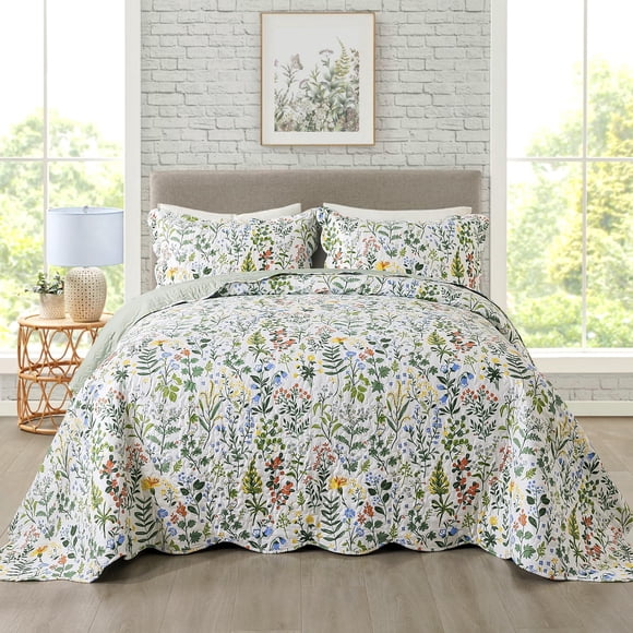 Juego De Edredón Garden Style Con Estampado Floral Tamaño King