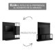 thumbnail image 2 of Centro De Entretenimiento Tv 60" Home Design Negro Mate, 2 of 4