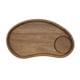 thumbnail image 4 of Bandeja De Madera Contra Organizador, Plato De Comida Moderno Para Magdalenas, Aperitivos, Postre, Forma De Anacardo, 4 of 5