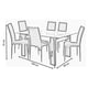 thumbnail image 5 of Comedor Creta Negro Para 6 Sillas, 5 of 5