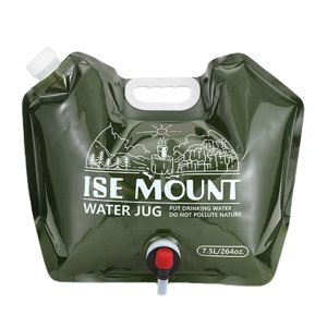 Ioensy - Bolsa De Contenedor De Tanque De Agua Plegable 7.5L Jarra De Agua De Emergencia Para Senderismo Picnic