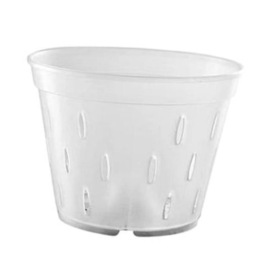 Wswqop - Maceta Para Orquídeas, Macetero Transparente Para Trasplantar Plantas De Flores, 7 Pulgadas