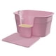 thumbnail image 3 of Bandeja De Arena Para Mascotas Con Parte Superior Abierta Y Lavabo De Arena Para Gatos De Lado Alto, Caja De Arena Resistente Para Gatos, Color Rosa Con Tablero De Pedales, 3 of 5