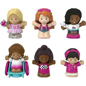 Fisher Price - Conjunto Regalo Fisher-Price Barbie Figura 6-Pack Little People Niños Pequeños 18M-5Años