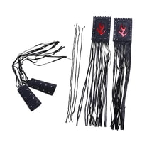 Magideal - Empuñaduras De Mano Con Borlas Para Manillar De Motocicleta Genéricas, Cubierta De Palanca Con Borlas, Cubierta De Agarre Con Flecos Negros, Cubiertas