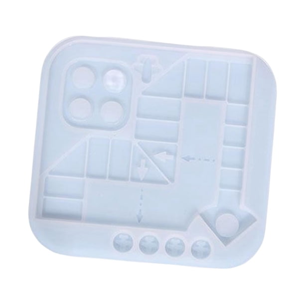 Juguetes blandos de silicona, accesorios de batalla de ajedrez para juegos de mesa, herramienta de resina geométrica para niños, decoración para niños
