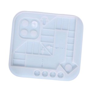 Magideal - Juguetes Blandos De Silicona, Accesorios De Batalla De Ajedrez Para Juegos De Mesa, Herramienta De Resina Geométrica Para Niños, Decoración Para Niños