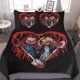thumbnail image 1 of Bride of Chucky 3 Pcs Bed Sheets Set Breathable Duvet Cover with 2 Pillow Sham Soft All Seasons Bedding Set, 1 of 5