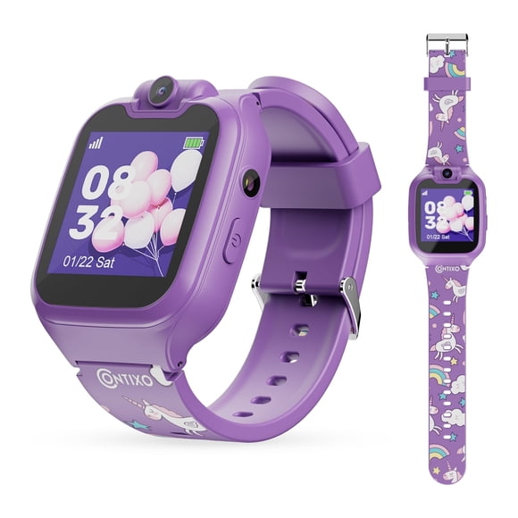 Reloj Inteligente Contixo para Niños con Pantalla Táctil HD 1,54", Cámara, 16 Juegos Educativos y Música