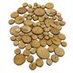 thumbnail image 2 of 100 piezas de madera de pino natural rebanadas diy wedding decoración del hogar de navidad, 2 of 5
