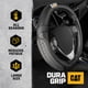 thumbnail image 2 of Funda de volante CAT® DuraGrip negra para coches, tamaño grande, 2 of 7