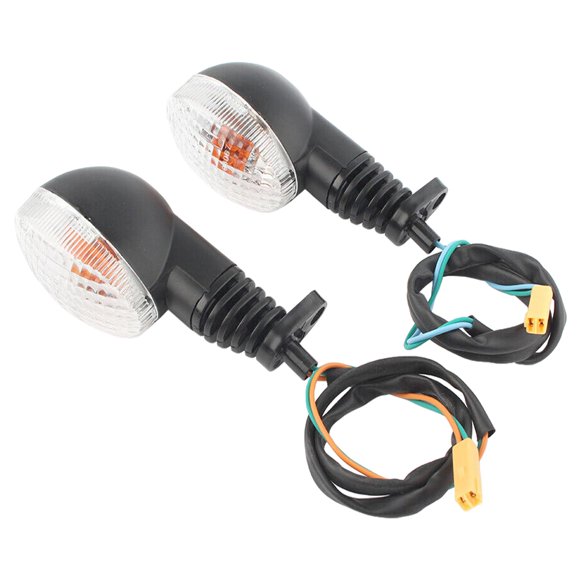 Luz de direccional para motocicleta wabklove, transparente, delantera y trasera