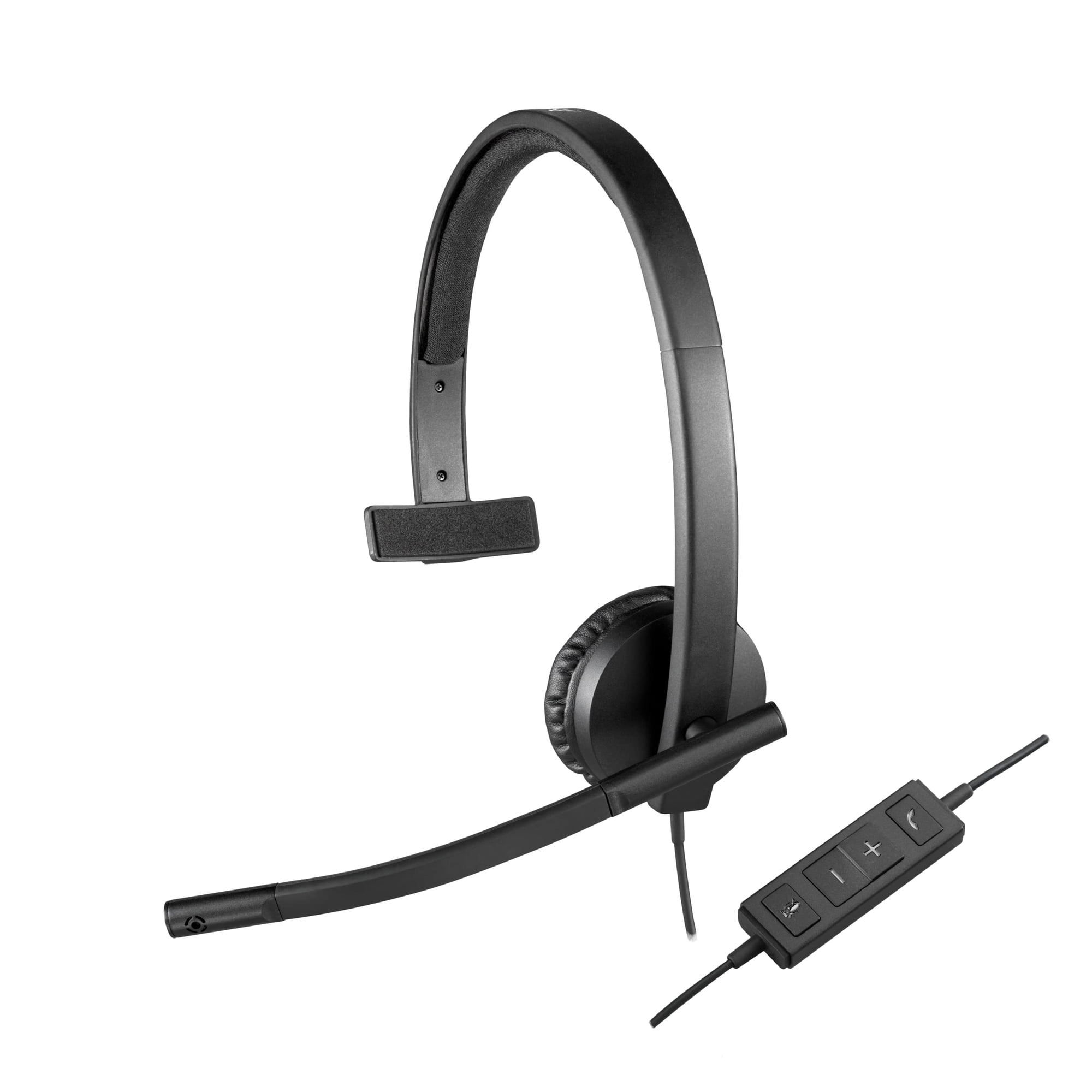 Auriculares Con Cable Logitech H570e Mono Con Micrófono Usb Con Cancelación De Ruido