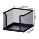 thumbnail image 3 of Xiao Hua Caja de Almacenamiento de Escritorio de Malla Metálica, Adecuada para Notas Adhesivas y Tarjetas, Caja para Notas Adhesivas y Tarjetero, Caja de Almacenamiento y Organización para, 3 of 4