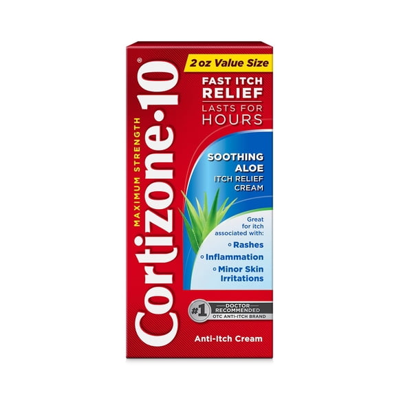 Crema de aloe calmante de máxima potencia Cortizone-10, 60 ml