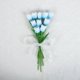 thumbnail image 1 of suxuMhao 12 Pzas Tulipanes de Tacto Real Blancos y Azules 13 Pulgadas Ramo de Tulipanes Artificiales Flores de Tulipán de PU Sintético Decoración de Primavera para Sala de Estar Hogar Boda Fiesta, 1 of 5