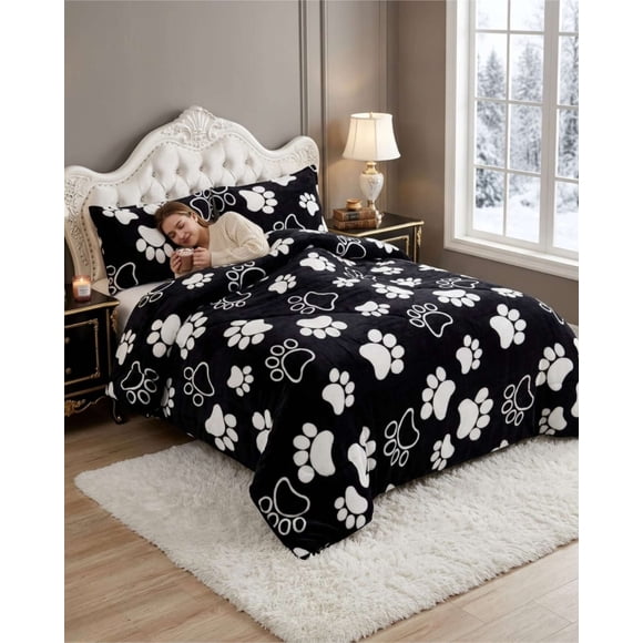 Cubrecama Plush 2 Plazas con Chiporro Térmico Extra Suave Invierno