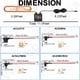 thumbnail image 3 of Kit de cableado para cámara de tablero Redsia USB C de 3 cables, 3,5 m, 12-24 V, 3 of 3