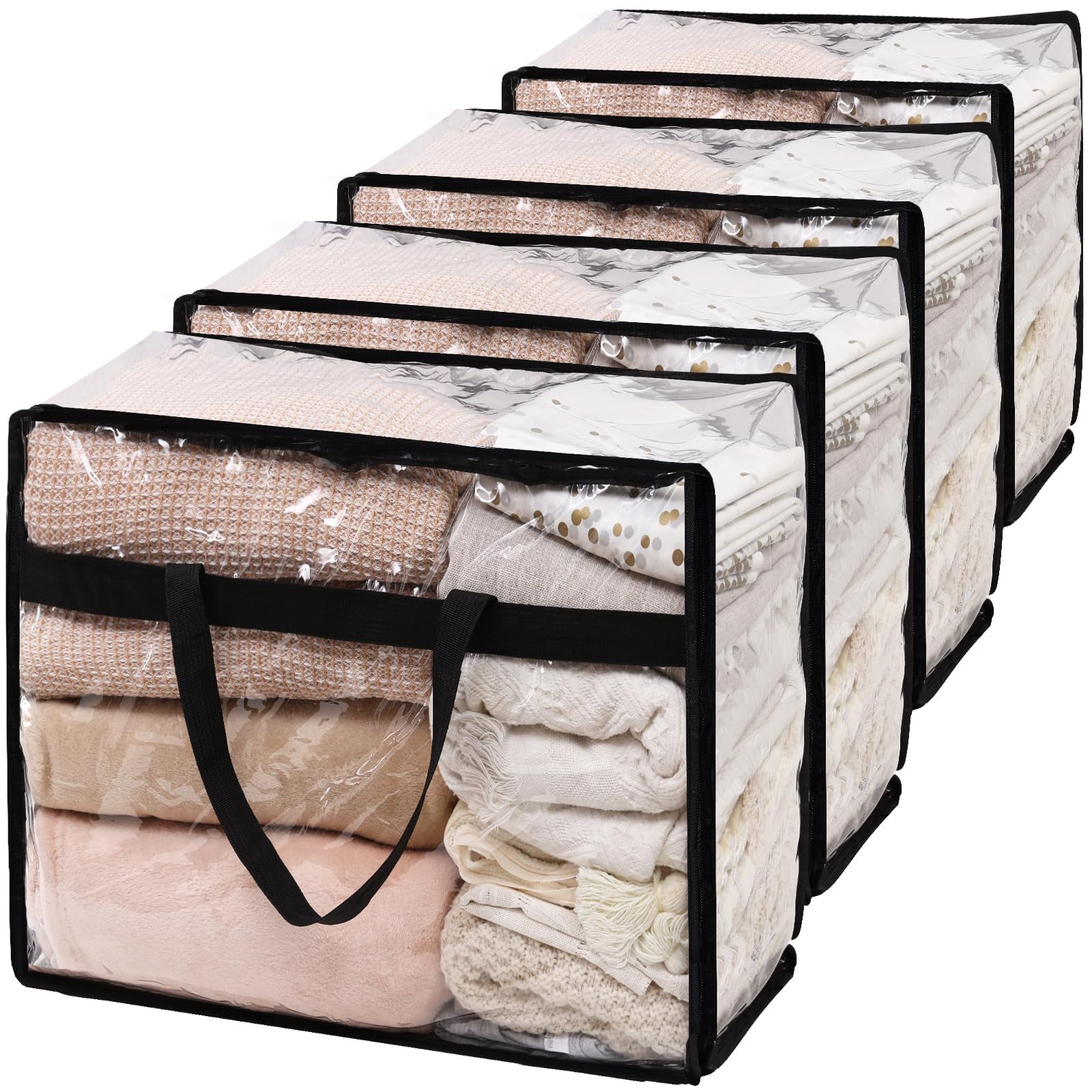 Bolsas De Almacenamiento Sghuo Manta De Plástico Extragrande De 60 Litros (4 Unidades)