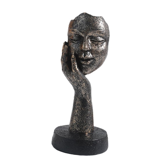 Estatuas de pensadores Figura coleccionable Resina Obras de arte simples Carácter abstracto para escritorio Estantería Objetos decorativos Decoración 15 cm x 65 cm