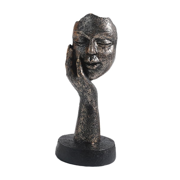 Estatuas de pensadores Figura coleccionable Resina Obras de arte simples Carácter abstracto para escritorio Estantería Objetos decorativos Decoración 15 cm x 65 cm