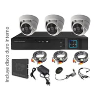Vipa - Kit 3 Cámaras Seguridad Interior Con Disco Duro I31Ldd
