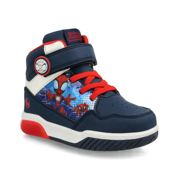 Zapatilla Niño Bubblegummers Spiderman Azul Marino Rojo Lider