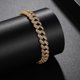 thumbnail image 4 of Pulseras Cubanas para Hombre Pulseras de Plata Esterlina 925 Doradas para Hombre Transparentes 5A+ CZ Hipoalergénicas Pulsera de Eslabones de Cadena Joyería para Hombre 16-21CM, 4 of 8