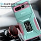 thumbnail image 4 of Funda Armada para Google Pixel 7 Pro con Tapa Deslizante y Soporte Magnético Giratorio Verde, 4 of 5