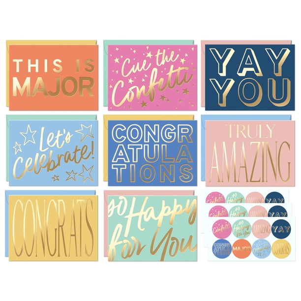 Tarjetas de Felicitación Sweetzer & Orange - Pack de 24 (4.25 x 5.75 pulgadas / 10.8 x 14.6 cm)