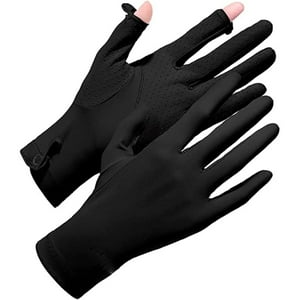 Veatool - Guantes De Protección Solar Mujer,Upf 50+ Guantes De Protección Uv,Apertura En 2 Dedos Guantes Antideslizantes Transpirables Para Golf,Ciclismo Y Manejar Apto Para Touch Screen