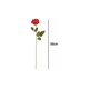 thumbnail image 3 of Pack de 12 Rosas Artificiales de Terciopelo en Color Rojo, 3 of 3