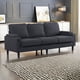 thumbnail image 3 of dark grey color knock down 3-seat combo sofa with storage ottoman for living room apartment bedroom and compact room, Upholstered sectional Couch, L Shaped Bench with a footrest, a individual storage, 3 of 3