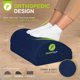 thumbnail image 2 of Reposapiés ErgoFoam ergonómico ajustable azul marino, 2 of 8
