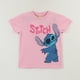 thumbnail image 1 of Polera Manga Corta Niña Rosado Stitch Lilo & Stitch Disney, 1 of 4