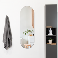 Tuhome - Espejo Lucera Rectangular Con Bordes 120X40X1,9 Cm