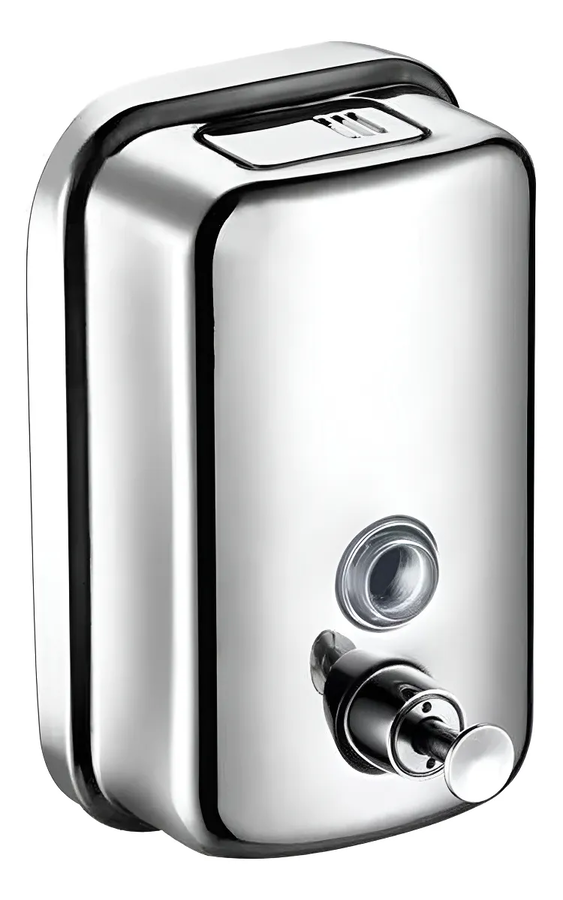 Genérico - Dispenser De Jabon Liquido Gadnic Metalico Baño Cocina 500Ml Color Plateado