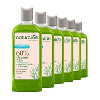 Pack 6 Shampoo Naturaloe Hidratación Y Brillo 350Ml