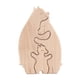 thumbnail image 1 of Adorno De Animales De Madera, Abrazo, Amor, Corazón, Figura De Animal Para Decoración De Estante De Dormitorio, Estilo A, 1 of 3
