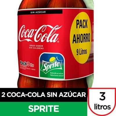 Bebida Limón Y Cola Sin Azúcar Pack 3 Botella 3 L Coca-Cola