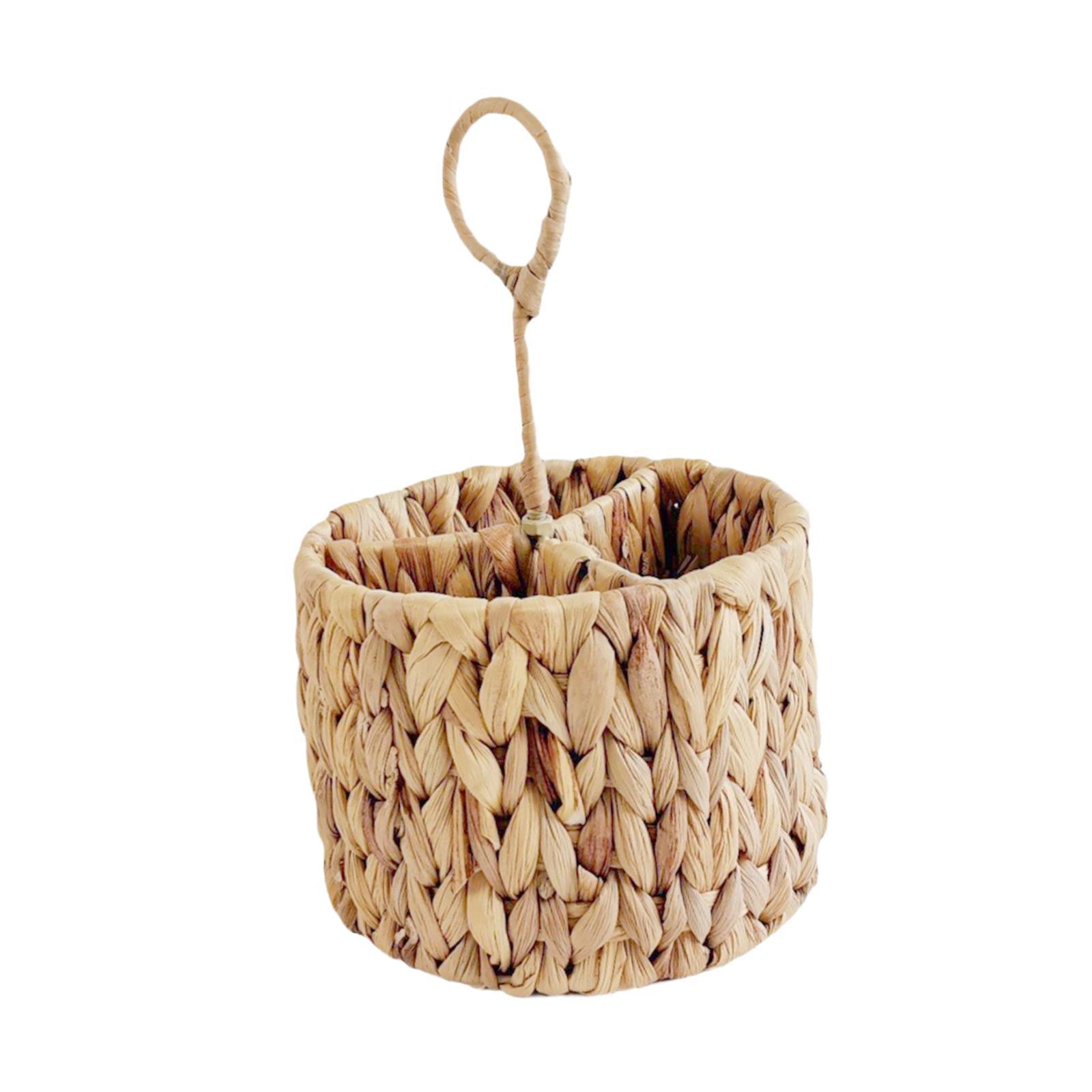 Bothyi - Organizador De Cubiertos De Mimbre, Resistente Soporte Para Cucharas Y Tenedores De Comedor.