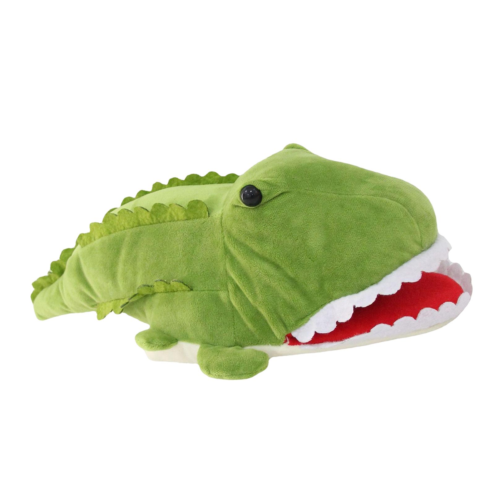 Magideal - Marioneta De Mano Suave Regalos Para Niños Guantes Para La Cabeza Bromas De Mordaza Juguete De Peluche Modelo Figura Juguete Para Enseñanza Imaginativ Cocodrilo