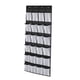 thumbnail image 3 of Organizador De Zapatos Para Colgar Sobre La Puerta, 24 Bolsillos Grandes De Malla, Negro, Blanco, 3 of 5