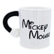 thumbnail image 2 of Taza de cerámica plateada con forma de Mickey Mouse con forma de búfalo, 600 ml, mango, 2 of 9