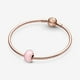 thumbnail image 2 of Charm Pandora De Vidrio Murano Rosa Mate, 2 of 7